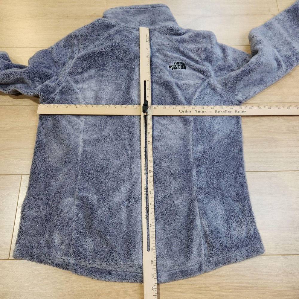 The North Face Osito Jacket Womens Large Gray Plush Fleece Full Zip Outdoor - Picture 8 of 11